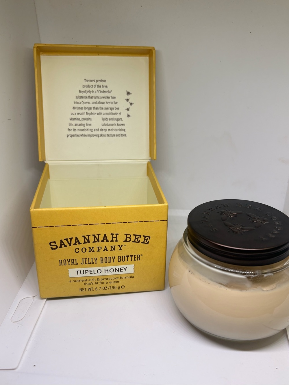 Savannah Bee Company Royal Jelly Body Butter Tupelo Honey Scent 6.7 oz